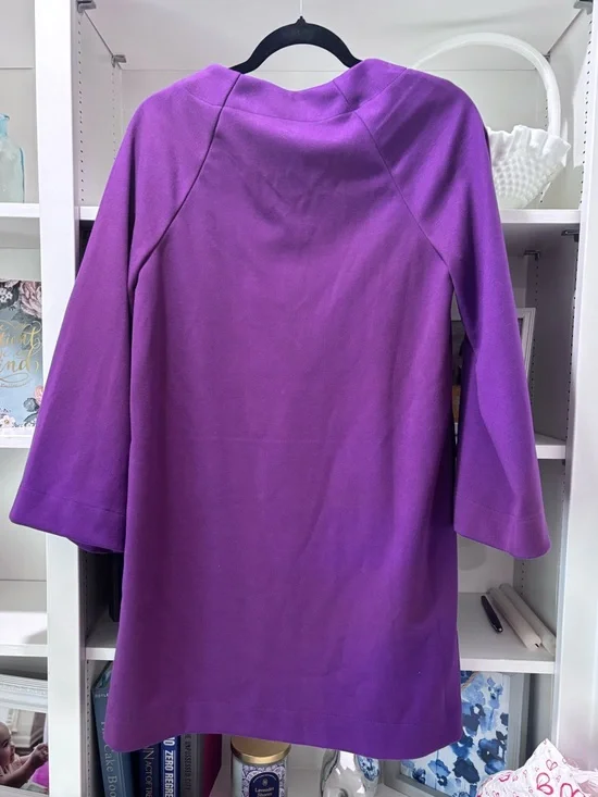 Tuckernuck Pomander Place Audrey Purple V Neck Mini Dress sz Small - Picture 10 of 11
